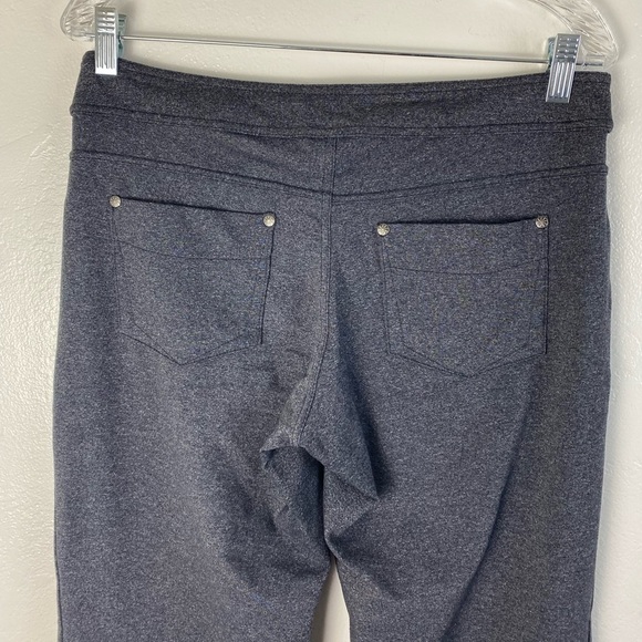 Athleta Gray Wide leg Flare Athleisure Pull on Pants W/ Pockets women’s Medium P - Picture 12 of 15